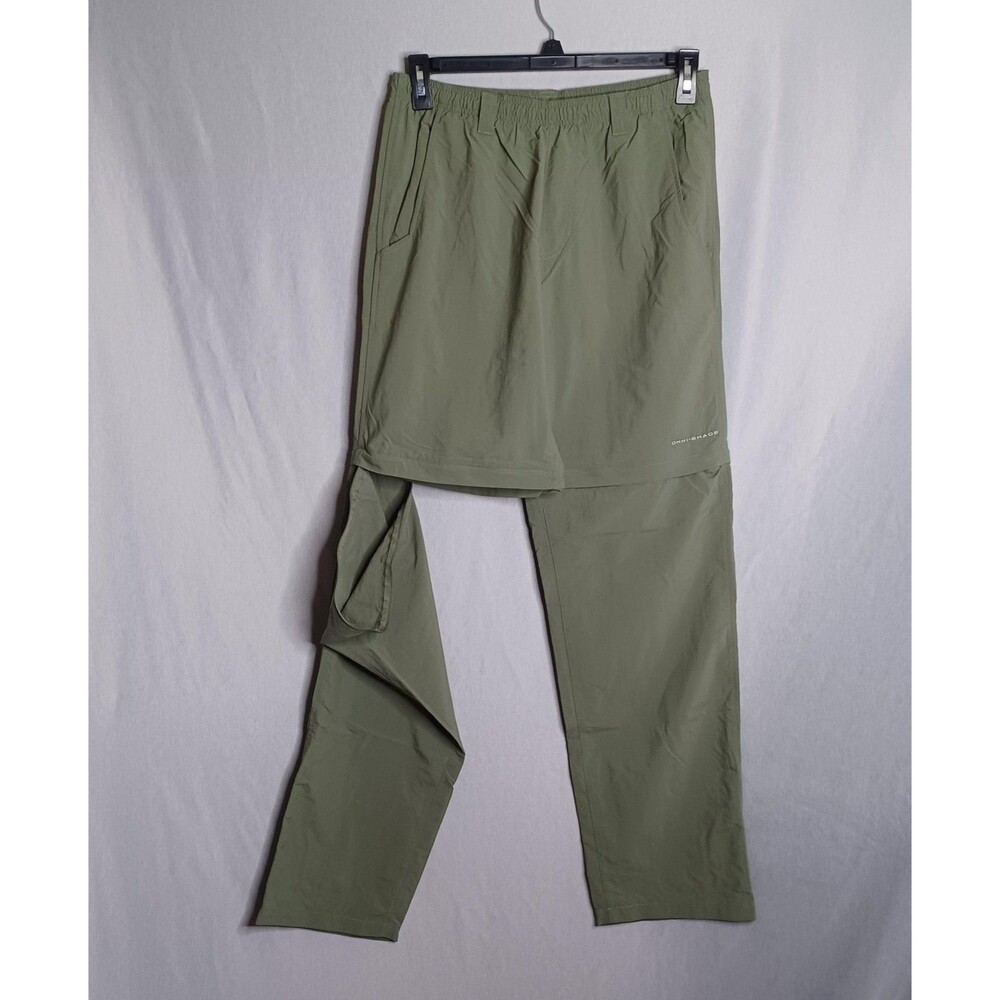 Columbia PFG Convertible Pants Mens Medium 32L Green Omni-Shade Hiking Fishing